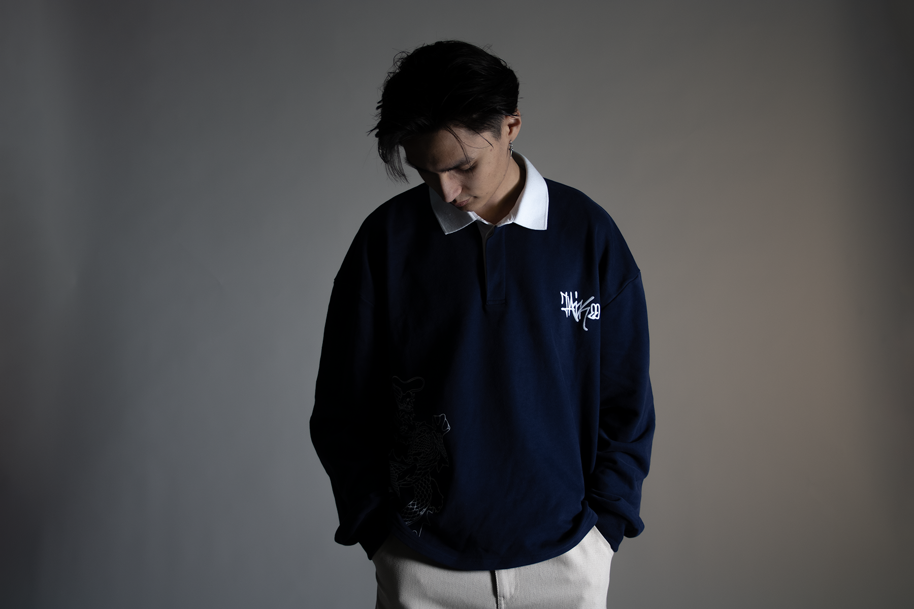Dragon polo sweatshirt